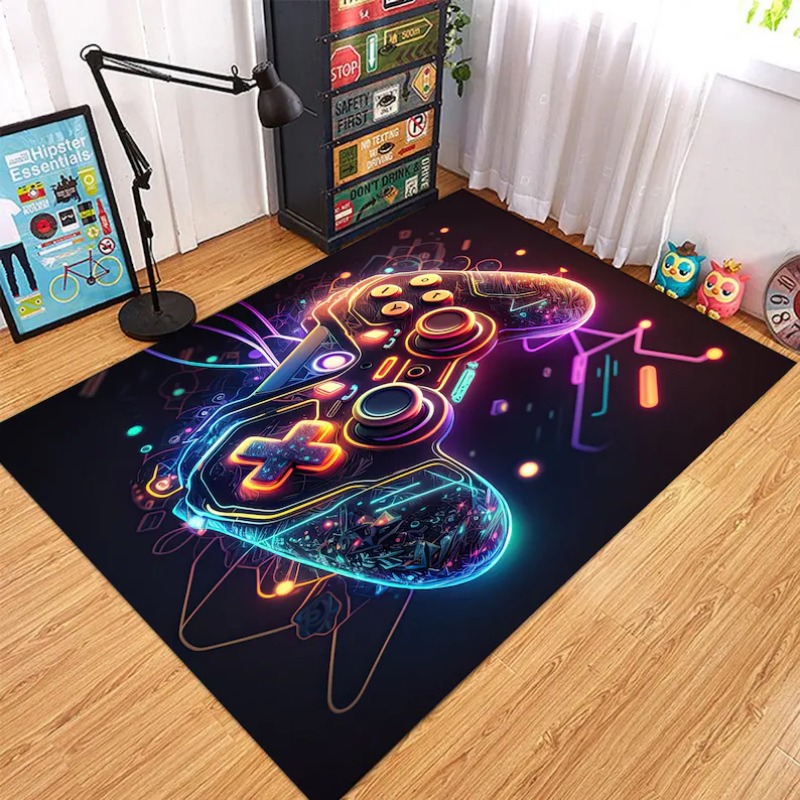 Commercial Printing Services - Neon Glow Gamecontroller Kleed Kleurrijk Gaming