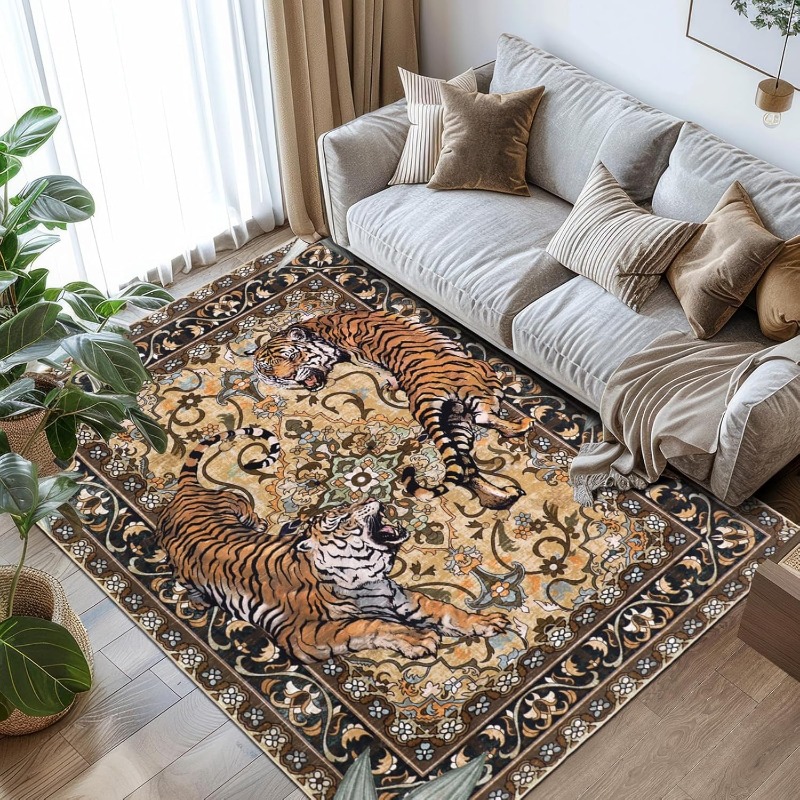 Nordic Retro Tijger Ontwerp Wo - Printing On Commercial recensie en prijs