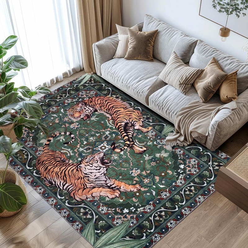 Nordic Retro Tijger Ontwerp Wo - Printing On Commercial recensie en prijs
