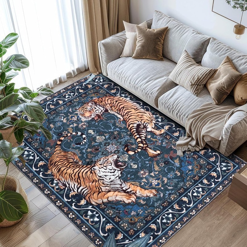 Nordic Retro Tijger Ontwerp Wo - Printing On Commercial recensie en prijs