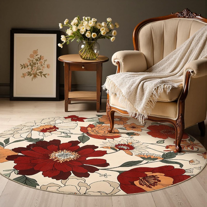 Rond woonkamertapijt Vintage S - Printing On Commercial recensie en prijs
