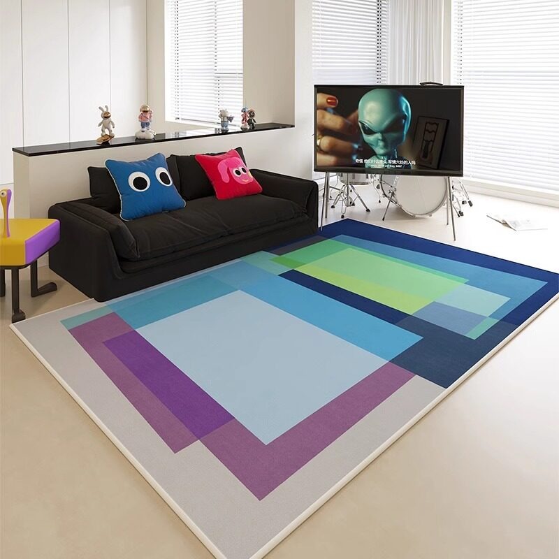 Abstract kleurblokprint woonka - Printing On Commercial recensie en prijs
