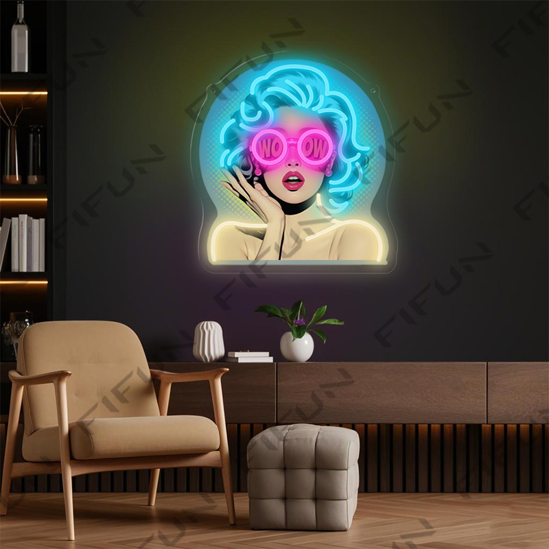 WOW Curl Girl Neon Sign UV-gep - Commercial Printing Services recensie en prijs