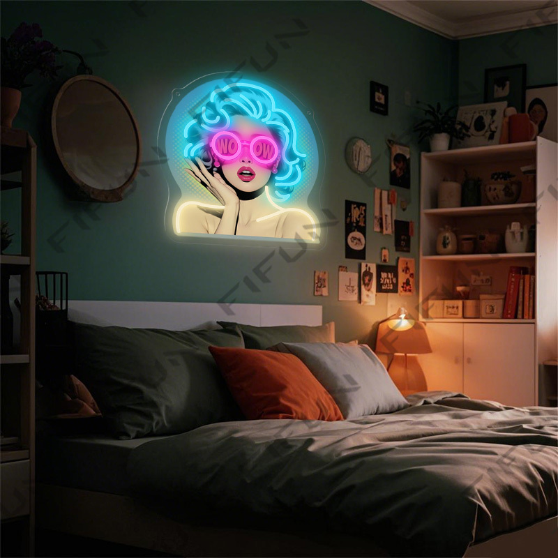 WOW Curl Girl Neon Sign UV-gep - Commercial Printing Services recensie en prijs