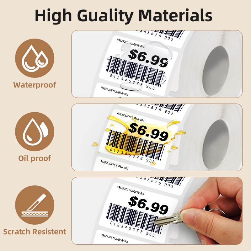 5 rollen witte labelstickers,  - Commercial Printing Services recensie en prijs
