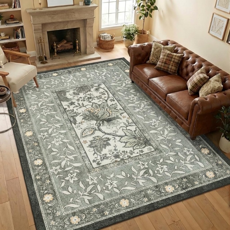 Retro plantenprint tapijt voor - Printing On Commercial recensie en prijs